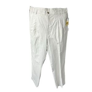 NWT deadstock Pine Grove linen cotton blend pleated trousers pants men 40